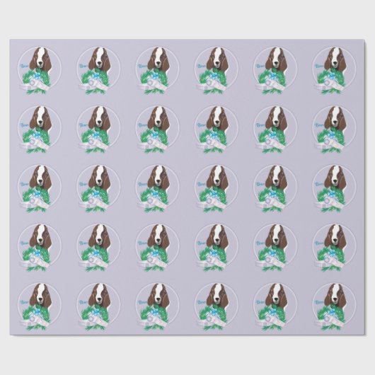 kerstwand met lavender Boer Goat Cadeaupapier (Vlak)