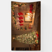 kerstwandbanner spandoek (Verticaal)