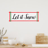 kerstwandkunst poster (Keuken)