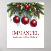 kerstwandkunst poster (Voorkant)