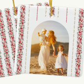 Kerstwandtapijt Bloemen Vakantiefoto Keramisch Ornament