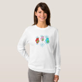 Kerstwanten_white Flat Holiday Kaart T-Shirt (Voorkant volledig)