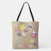 Kerstwarme cacao en goede wensen tote bag (Achterkant)