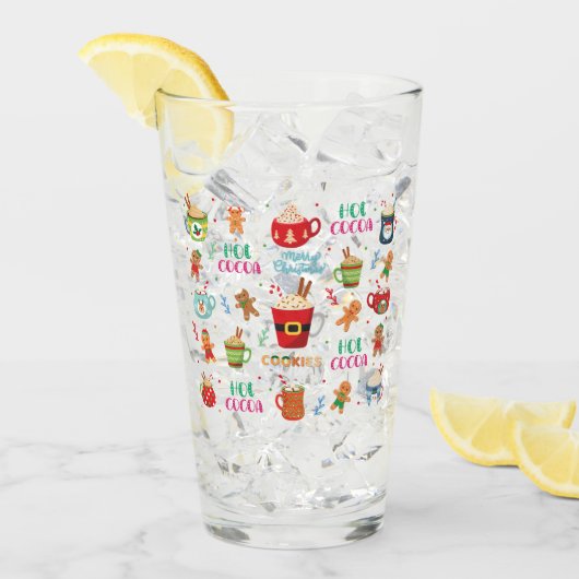 Kerstwarme cacao, Ginger Cookies Glas (Voorkant ijs)