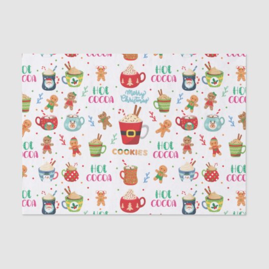 Kerstwarme cacao, Ginger Cookies Tissuepapier (Voorkant)