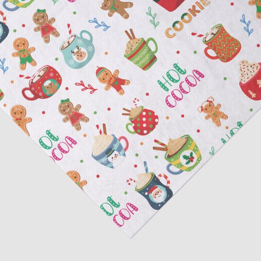 Kerstwarme cacao, Ginger Cookies Tissuepapier (Detail)