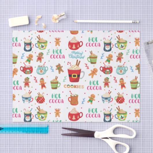 Kerstwarme cacao, Ginger Cookies Tissuepapier (Craft)