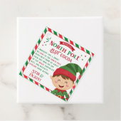 Kerstwarme chocolaatbom Gift Label voor kinderen (In situ)