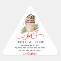 Kerstwarme chocolade-bomschotel