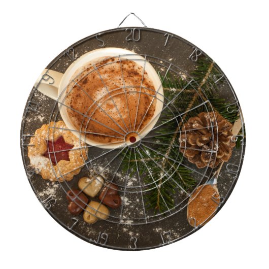 Kerstwarme chocolade dartbord (Voorkant)