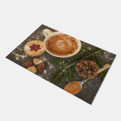 Kerstwarme chocolade deurmat (Schuin)