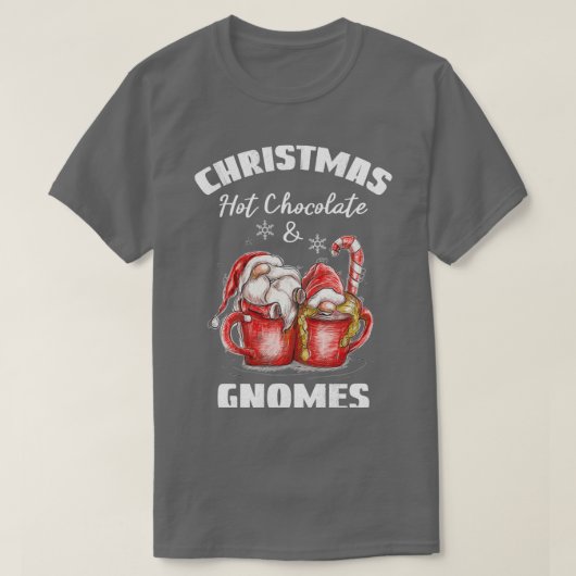 Kerstwarme chocolade en koepel t-shirt (Design voorkant)