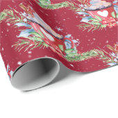 Kerstwarme chocolade en sneeuwvlokken cadeaupapier (Rol Hoek)