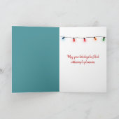 Kerstwarme chocolade feestdagen kaart (Binnen)