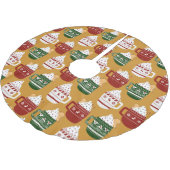 Kerstwarme chocolade Gold Kerstboom Rok (Gekanteld)