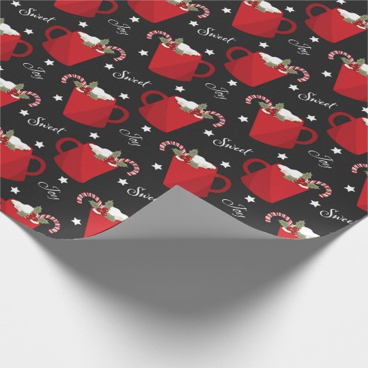 Kerstwarme Chocolade Joy | FEESTDAGEN Cadeaupapier (Hoek)