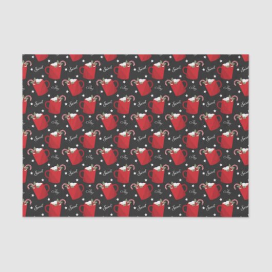 Kerstwarme Chocolade Joy | FEESTDAGEN Tissuepapier (Voorkant)