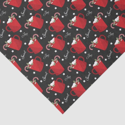 Kerstwarme Chocolade Joy | FEESTDAGEN Tissuepapier (Detail)