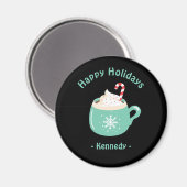 Kerstwarme chocolade magneet (Voorkant / Achterkant)