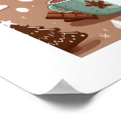 Kerstwarme chocolade poster (Hoek)
