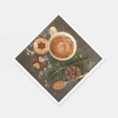 Kerstwarme chocolade servet (Hoek)