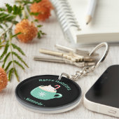 Kerstwarme chocolade sleutelhanger (Voorkant Rechts)