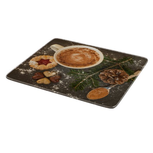 Kerstwarme chocolade snijplank (Hoek)