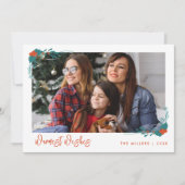 kerstwarmest Gezin Foto Holiday Kaart (Voorkant)