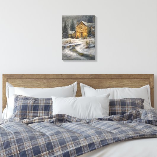 Kerstwarmte Canvas Afdruk (Insitu (Slaapkamer))