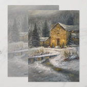 "Kerstwarmte" Kaart (Voorkant / Achterkant)