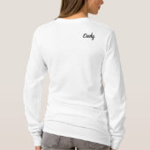 Kerstwarmte kaneel en ijs Schaatsen T-shirt (Achterkant)