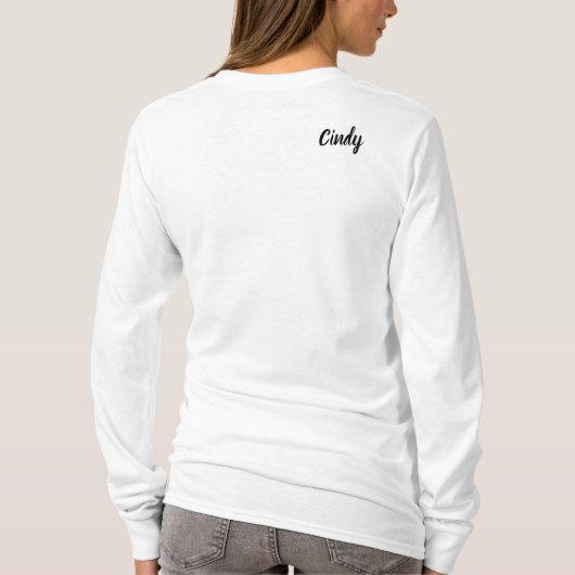 Kerstwarmte kaneel en ijs Schaatsen T-shirt (Achterkant)