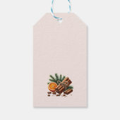 Kerstwarmte Koffie en Koekje Cadeaulabel (Achterkant)