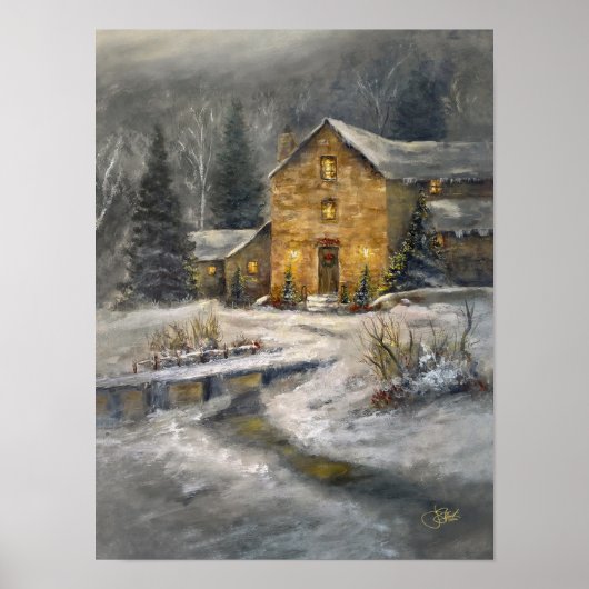 Kerstwarmte Poster (Voorkant)