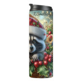 Kerstwasbeer Basket Holiday Cheer Thermosbeker (Geroteerd rechts)