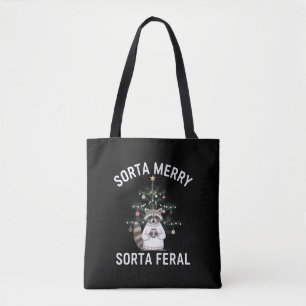 Kerstwasbeer Soms Blij Soms Wild Kerstfeest Tote Bag