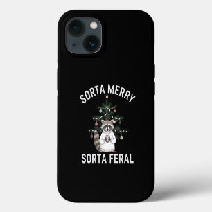 Kerstwasbeer Soms Blij Soms Wild Kerstmis iPhone 13 Hoesje