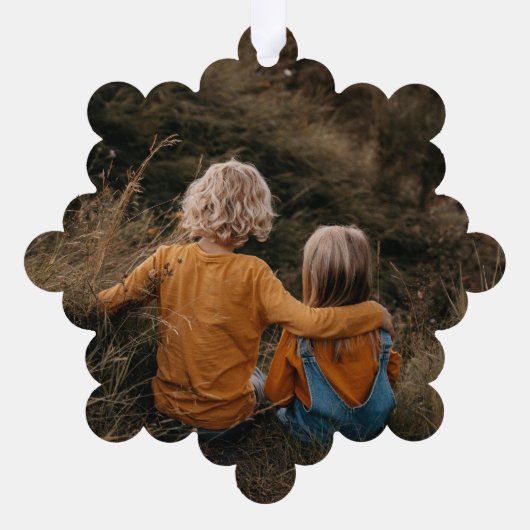 kerstwaterverf botanische floranje donkerroos ornament kaart (Achterkant)