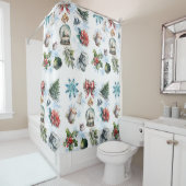 kerstWaterverf Douchegordijn (In situ)