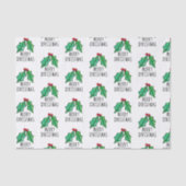 kerstWaterverf Holly Tissuepapier (Voorkant)