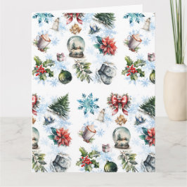 kerstWaterverf Kaart