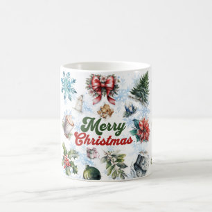 kerstWaterverf Koffiemok