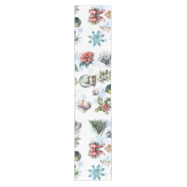 kerstWaterverf Korte Tafelloper