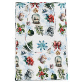 kerstWaterverf Medium Cadeauzakje (Voorkant)