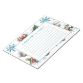 kerstWaterverf Notitieblok (Schuin)