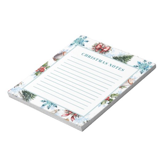 kerstWaterverf Notitieblok (Linkerzijde)