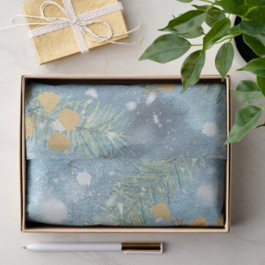 kerstWaterverf Papier II Design 7 (Geschenk)