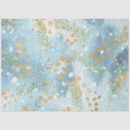 kerstWaterverf Papier II Design 7 (Voorkant)