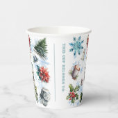 kerstWaterverf Papieren Bekers (Links)