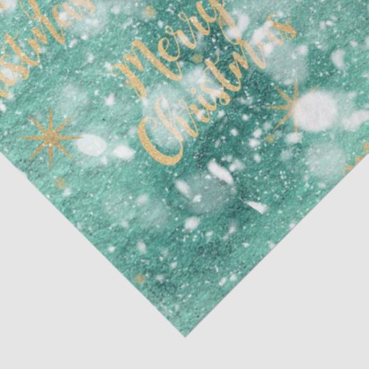 kerstWaterverf Papieren II Design 8 Tissuepapier (Detail)